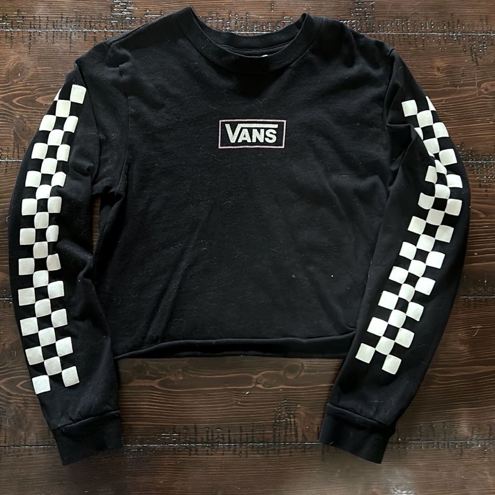 Vintage vans cropped Long sleeve tee